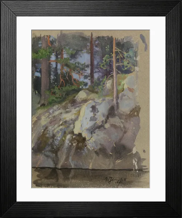 Framed Print : Cliff, 1895. Creator: Eero Jarnefelt Framed Print : Cliff, 1895. Creator: Eero Jarnefelt