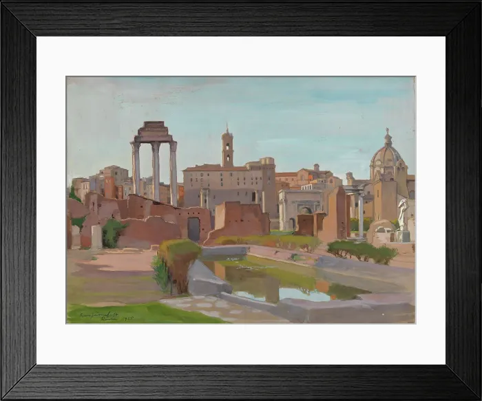 Framed Print : Forum Romanum, 1925. Creator: Eero Jarnefelt Framed Print : Forum Romanum, 1925. Creator: Eero Jarnefelt