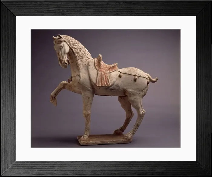Framed Print : Model of a Prancing Horse, Tang Dynasty 618-907. Creator: Unknown Framed Print : Model of a Prancing Horse, Tang Dynasty 618-907. Creator: Unknown