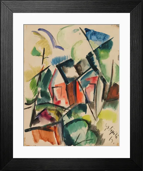 Framed Print : Cottage, 1917. Creator: Sulho Sipila