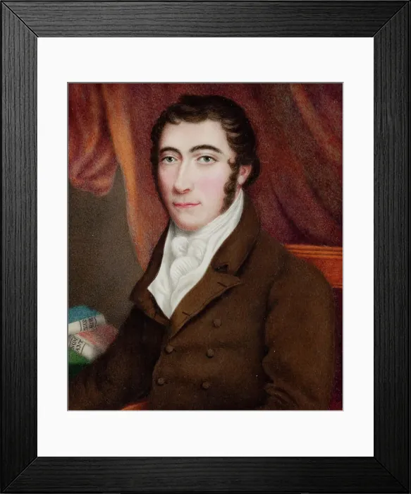 Framed Print : Portrait of a man, 1790. Creator: MA Stanton Framed Print : Portrait of a man, 1790. Creator: MA Stanton
