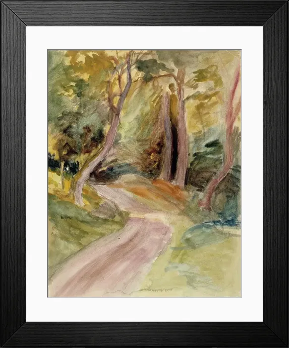 Framed Print : Forest interior, c1890s. Creator: Albert Edelfelt Framed Print : Forest interior, c1890s. Creator: Albert Edelfelt
