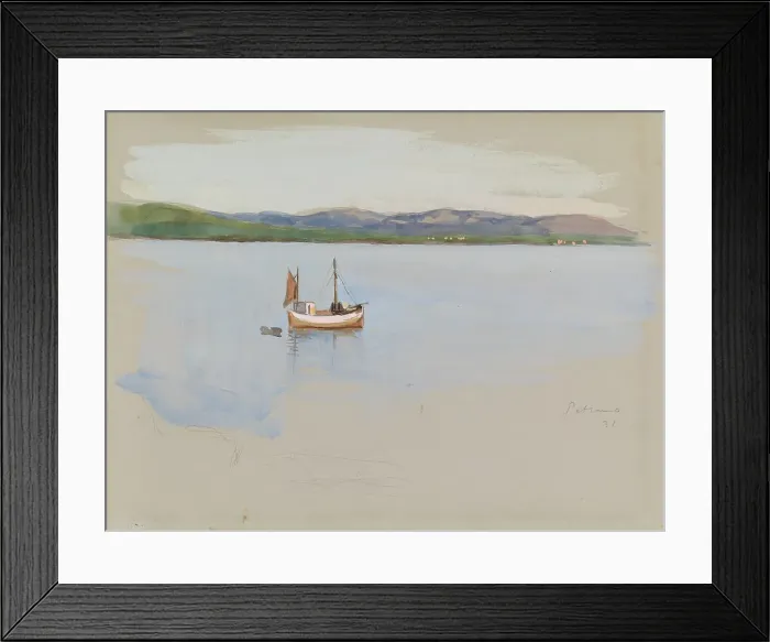 Framed Print : Fishing Boat, 1931. Creator: Eero Jarnefelt Framed Print : Fishing Boat, 1931. Creator: Eero Jarnefelt