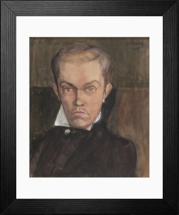 Framed Print : Portrait of Fahle Basilier, 1906. Creator: Verner Thome Framed Print : Portrait of Fahle Basilier, 1906. Creator: Verner Thome