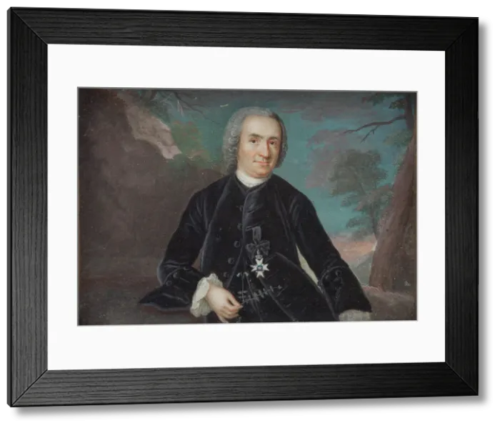 Framed Print : Carl von Linné. Creator: Niklas Lavreince Framed Print : Carl von Linné. Creator: Niklas Lavreince
