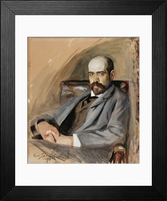 Framed Print : Portrait of Gunnar Berndtson, 1892-1894. Creator: Eero Jarnefelt Framed Print : Portrait of Gunnar Berndtson, 1892-1894. Creator: Eero Jarnefelt