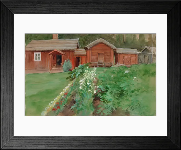 Framed Print : Karlsson's Cottage, 1905. Creator: Albert Edelfelt Framed Print : Karlsson's Cottage, 1905. Creator: Albert Edelfelt