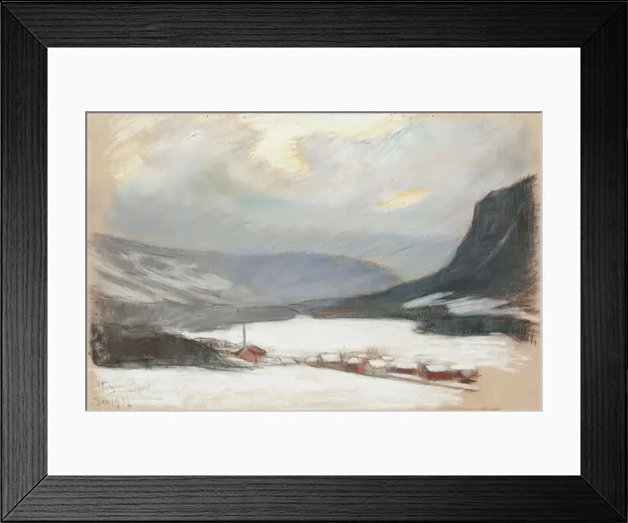 Framed Print : Winter Landscape, 1932. Creator: Hanna Frosterus-Segerstrale Framed Print : Winter Landscape, 1932. Creator: Hanna Frosterus-Segerstrale