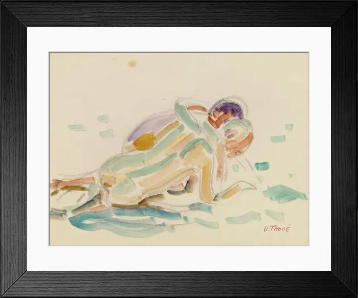 Framed Print : Two boys playing, 1910. Creator: Verner Thome Framed Print : Two boys playing, 1910. Creator: Verner Thome