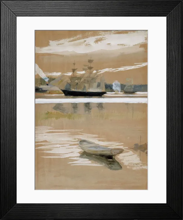 Framed Print : View of Haikko, 1891. Creator: Albert Edelfelt Framed Print : View of Haikko, 1891. Creator: Albert Edelfelt