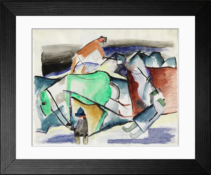Framed Print : Winter Landscape, 1917-1923. Creator: Sulho Sipila Framed Print : Winter Landscape, 1917-1923. Creator: Sulho Sipila