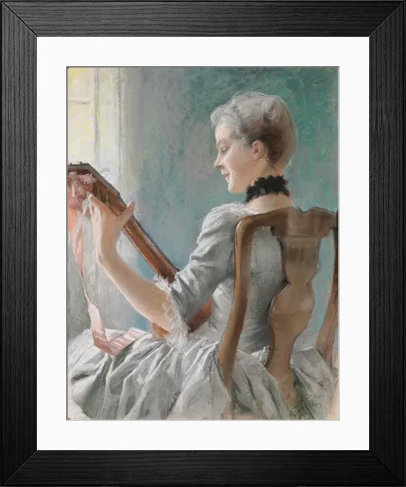 Framed Print : Dalin´s Spring Song, 1883. Creator: Albert Edelfelt Framed Print : Dalin´s Spring Song, 1883. Creator: Albert Edelfelt