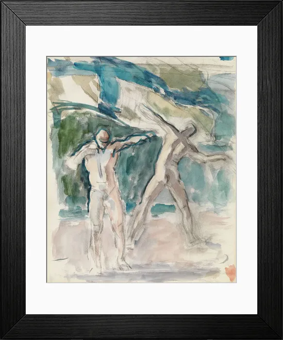 Framed Print : Two Men, 1918-1925. Creator: Magnus Enckell Framed Print : Two Men, 1918-1925. Creator: Magnus Enckell
