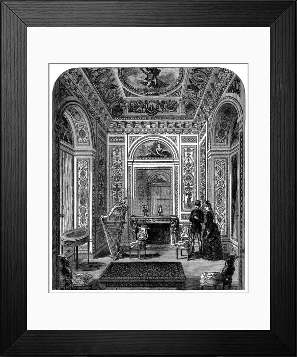 Framed Print : Marie Antoinette's Boudoir, South Kensington Museum, 1871. Creator: Unknown Framed Print : Marie Antoinette's Boudoir, South Kensington Museum, 1871. Creator: Unknown