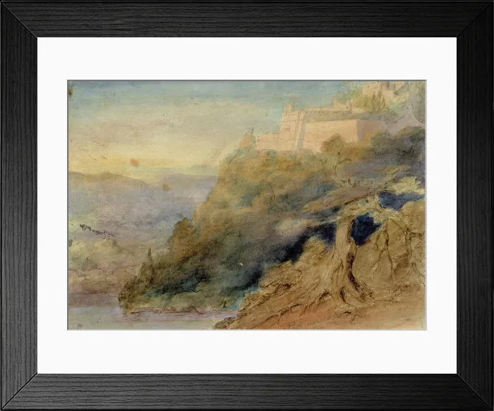 Framed Print : Palazzolo, Italian Landscape, 1830-1873. Creator: Robert Wilhelm Ekman Framed Print : Palazzolo, Italian Landscape, 1830-1873. Creator: Robert Wilhelm Ekman