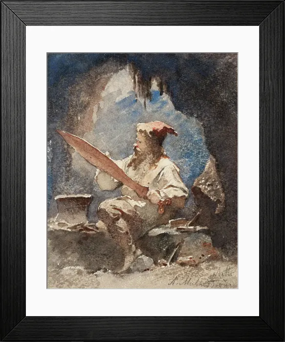 Framed Print : Elf, 1850-1883. Creator: Johan August Malmström Framed Print : Elf, 1850-1883. Creator: Johan August Malmström