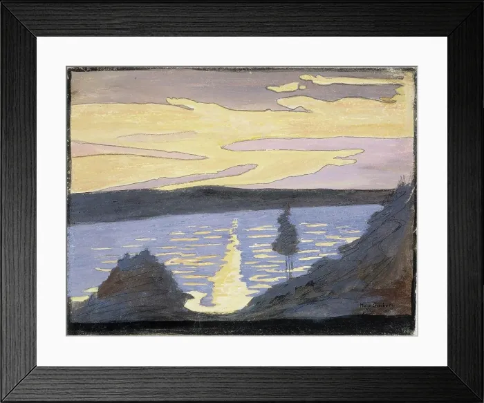 Framed Print : Spring Evening, Ice Break, 1897. Creator: Hugo Simberg Framed Print : Spring Evening, Ice Break, 1897. Creator: Hugo Simberg
