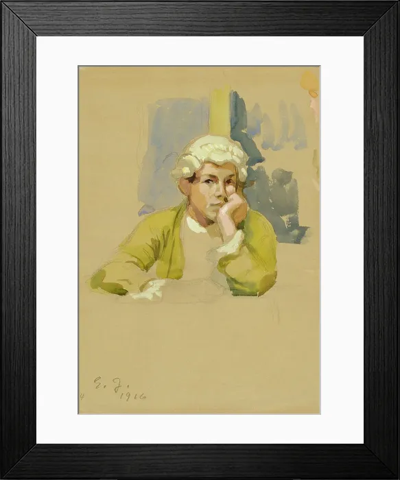 Framed Print : Young Man in Rococo Attire, 1916. Creator: Eero Jarnefelt Framed Print : Young Man in Rococo Attire, 1916. Creator: Eero Jarnefelt