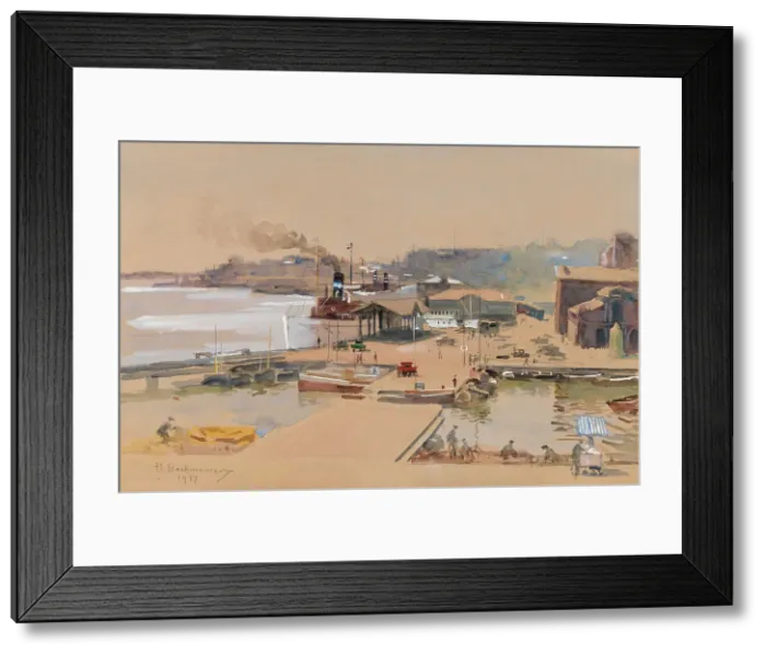Framed Print : Helsinki South Harbour, 1937. Creator: Hugo Backmansson Framed Print : Helsinki South Harbour, 1937. Creator: Hugo Backmansson