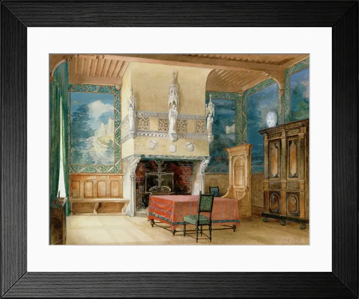 Framed Print : Dutch interior, 1896. Creator: Jacob Ahrenberg Framed Print : Dutch interior, 1896. Creator: Jacob Ahrenberg