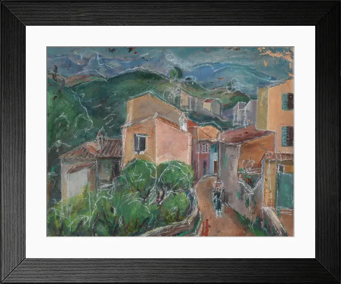 Framed Print : Landscape, 1920-1940. Creator: Meri Genetz Framed Print : Landscape, 1920-1940. Creator: Meri Genetz