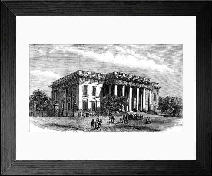Framed Print : The Courthouse at Calcutta, 1871. Creator: Unknown Framed Print : The Courthouse at Calcutta, 1871. Creator: Unknown