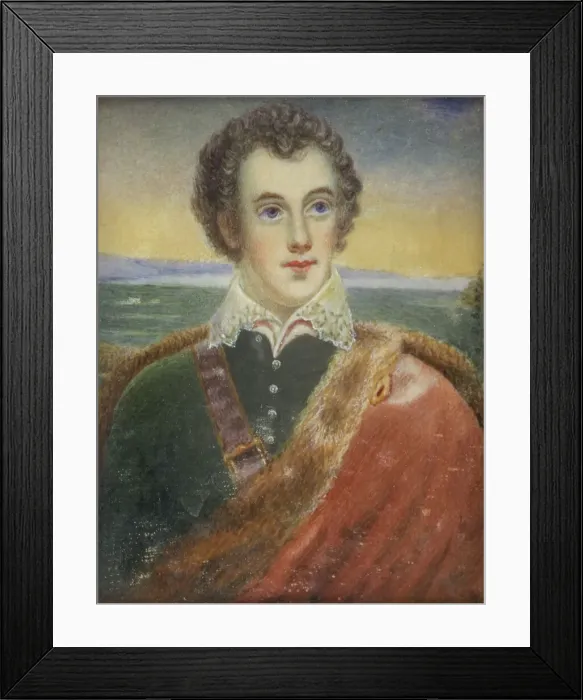 Framed Print : Portrait of a man, 1777-1845. Creator: Andrew Robertson Framed Print : Portrait of a man, 1777-1845. Creator: Andrew Robertson