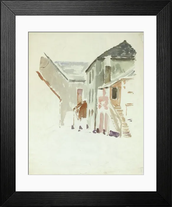 Framed Print : Yard picture. Creator: Alfred William Finch Framed Print : Yard picture. Creator: Alfred William Finch