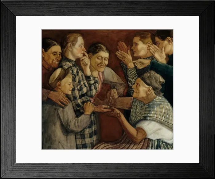 Framed Print : The Fortune-Teller, 1899. Creator: Juho Rissanen