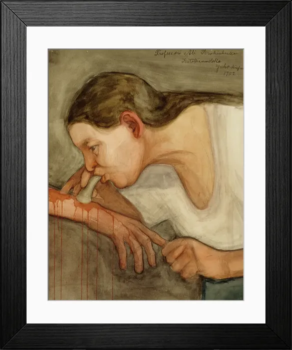 Framed Print : Folk-Healer; The Blood-Letter, 1899. Creator: Juho Rissanen Framed Print : Folk-Healer; The Blood-Letter, 1899. Creator: Juho Rissanen