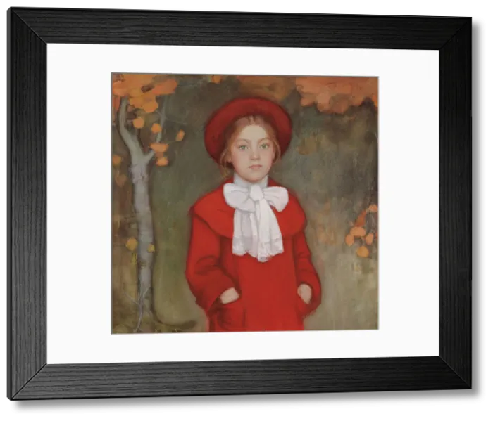 Framed Print : Leena, the Artist's Daughter, 1903. Creator: Eero Jarnefelt Framed Print : Leena, the Artist's Daughter, 1903. Creator: Eero Jarnefelt