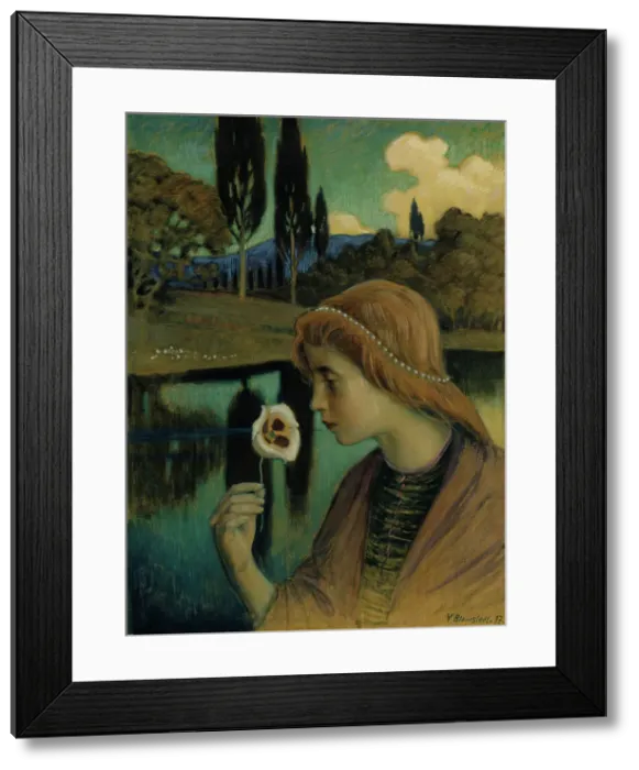 Framed Print : Francesca, 1897. Creator: Vaino Blomstedt Framed Print : Francesca, 1897. Creator: Vaino Blomstedt