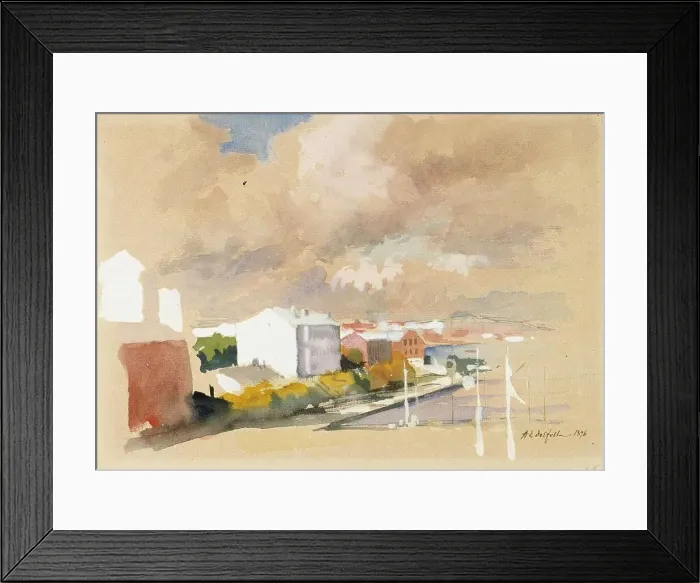 Framed Print : Landscape, 1896. Creator: Albert Edelfelt Framed Print : Landscape, 1896. Creator: Albert Edelfelt