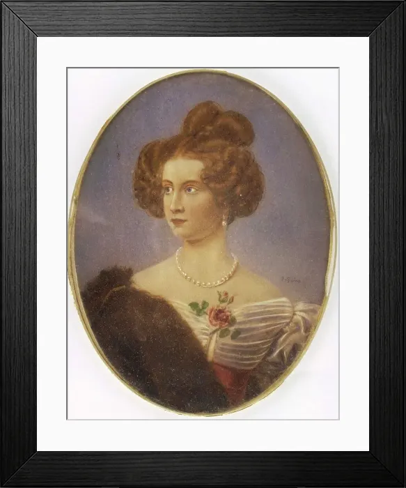 Framed Print : Countess von Krudener, c1830s. Creator: Unknown Framed Print : Countess von Krudener, c1830s. Creator: Unknown