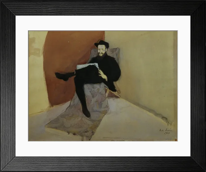 Framed Print : Portrait of Hugo Simberg, 1903. Creator: Antti Faven Framed Print : Portrait of Hugo Simberg, 1903. Creator: Antti Faven