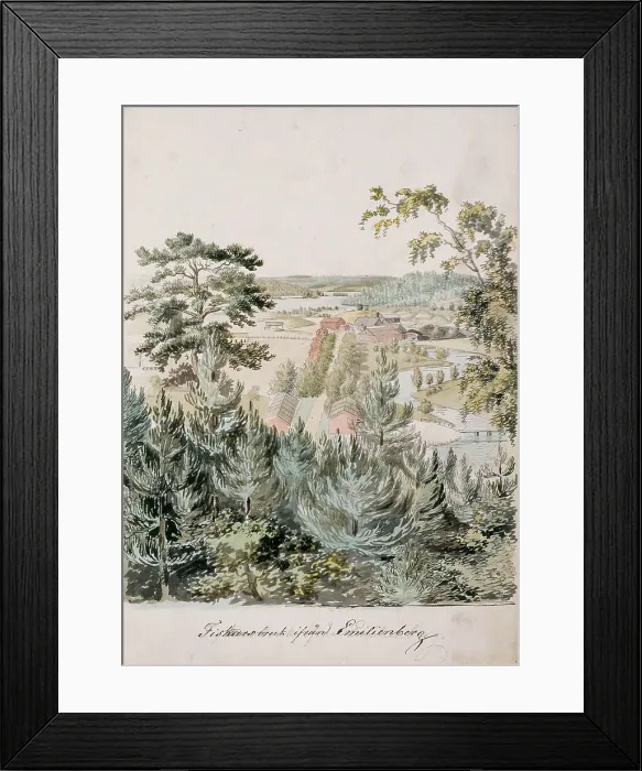 Framed Print : Fiskars ironworks, 1830-1839. Creator: Pehr Adolf Kruskopf Framed Print : Fiskars ironworks, 1830-1839. Creator: Pehr Adolf Kruskopf