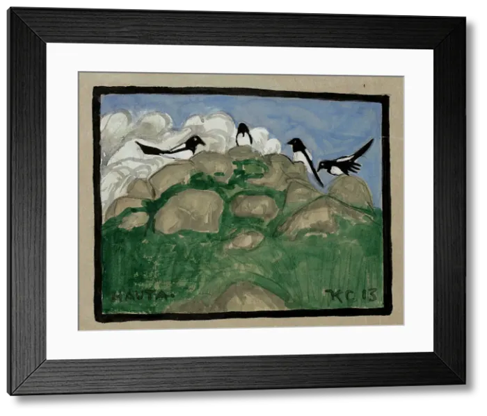 Framed Print : Hauta, 1913. Creator: Kalle Carlstedt Framed Print : Hauta, 1913. Creator: Kalle Carlstedt