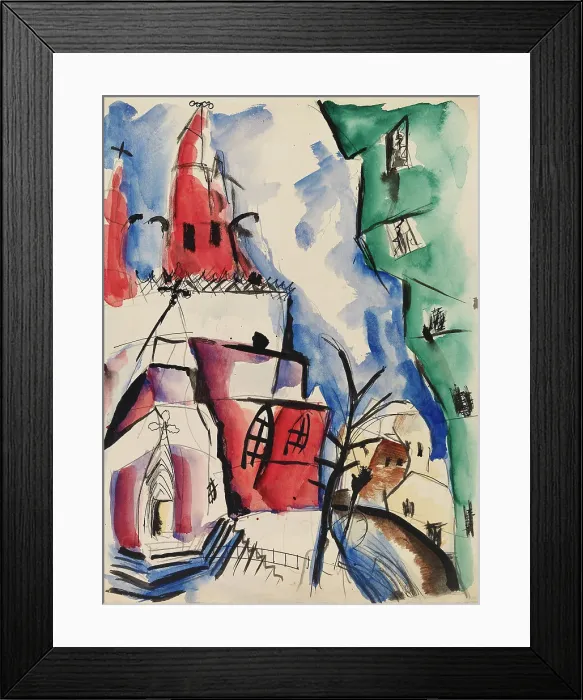 Framed Print : Church, 1919. Creator: Sulho Sipila Framed Print : Church, 1919. Creator: Sulho Sipila