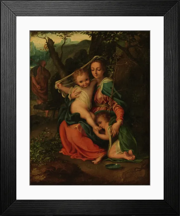 Framed Print : The Rest on the Flight into Egypt, c1535-1535. Creator: Giorgio Gandini Framed Print : The Rest on the Flight into Egypt, c1535-1535. Creator: Giorgio Gandini