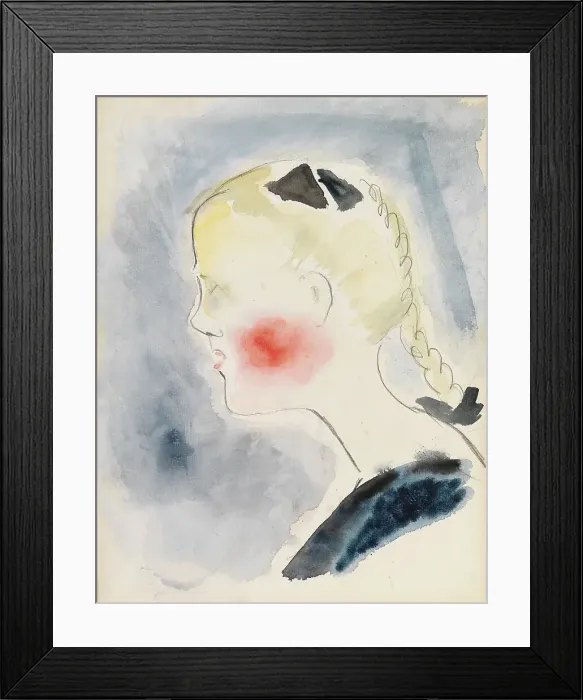 Framed Print : Girl with Red Cheeks, 1923. Creator: Sulho Sipila Framed Print : Girl with Red Cheeks, 1923. Creator: Sulho Sipila