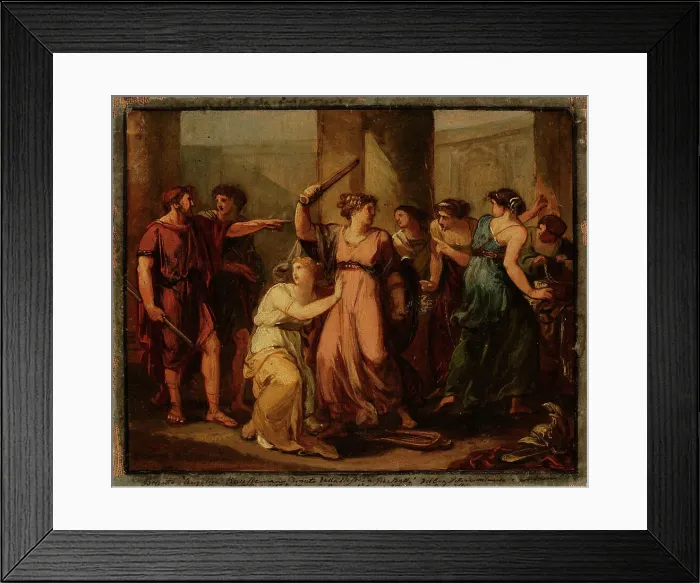 Framed Print : Ulysses discovers Achilles hidden among the daughters of King Lycomedes, 1786-1789. Creator: Angelica Kauffman Framed Print : Ulysses discovers Achilles hidden among the daughters of King Lycomedes, 1786-1789. Creator: Angelica Kauffman