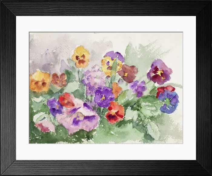 Framed Print : Violets. Creator: Maria Wiik