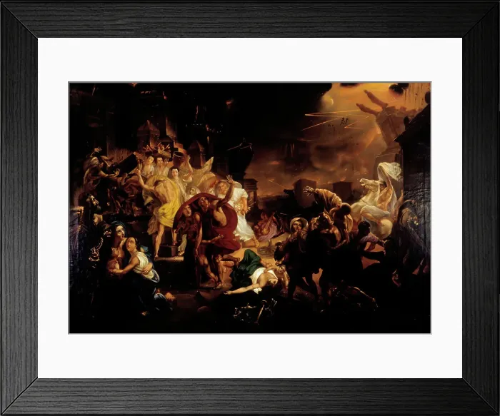 Framed Print : The Last Day of Pompeii, mid 19th century. Creator: Karl Briullov Framed Print : The Last Day of Pompeii, mid 19th century. Creator: Karl Briullov