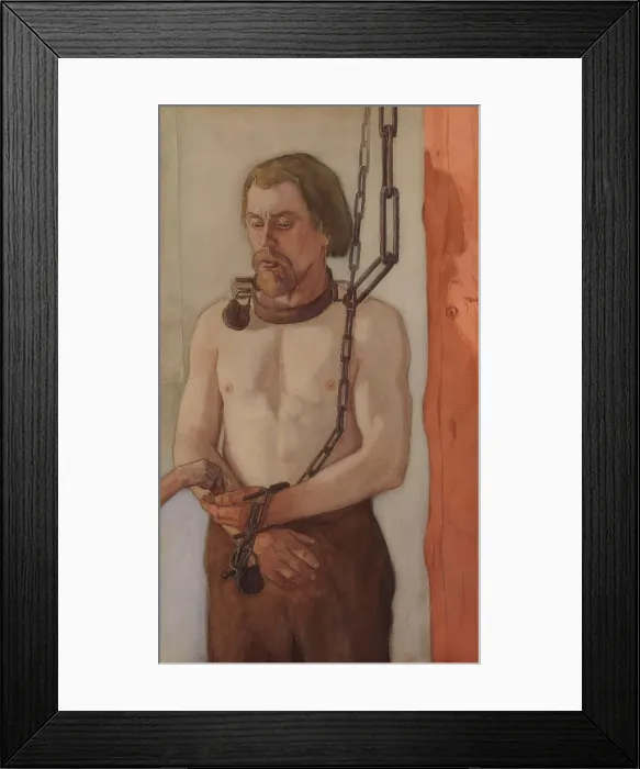 Framed Print : At the Pillory; In Irons, 1900. Creator: Juho Rissanen Framed Print : At the Pillory; In Irons, 1900. Creator: Juho Rissanen