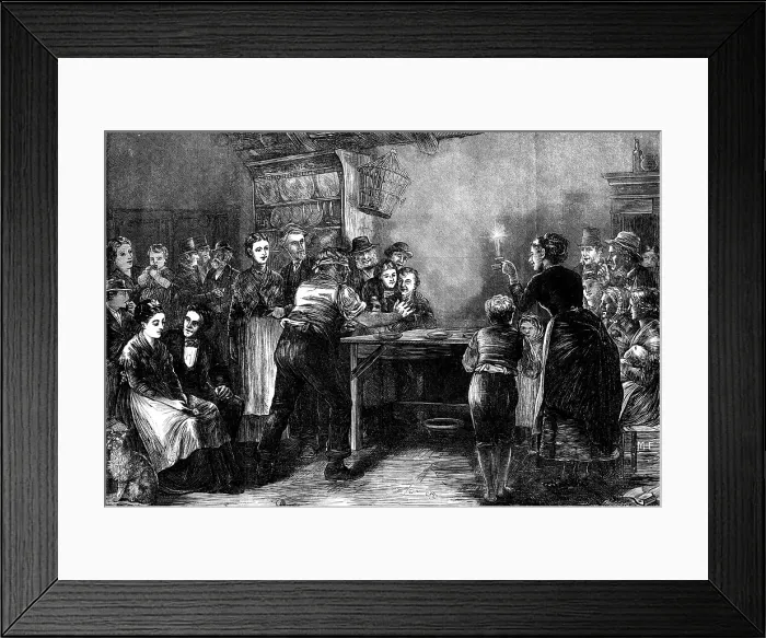 Framed Print : November Night in Ireland, 1871. Creator: F Wentworth Framed Print : November Night in Ireland, 1871. Creator: F Wentworth