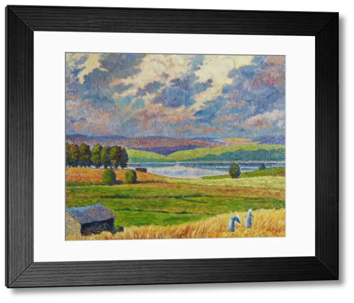 Framed Print : Landscape from Padasjoki, 1918. Creator: Alfred William Finch Framed Print : Landscape from Padasjoki, 1918. Creator: Alfred William Finch