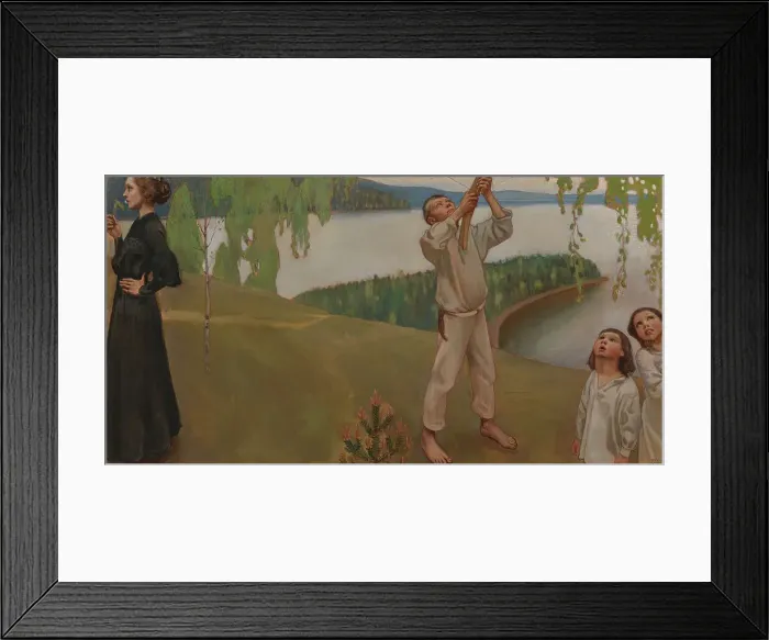 Framed Print : Spring, study for the Juselius Mausoleum frescoes, 1903. Creator: Akseli Gallen-Kallela Framed Print : Spring, study for the Juselius Mausoleum frescoes, 1903. Creator: Akseli Gallen-Kallela