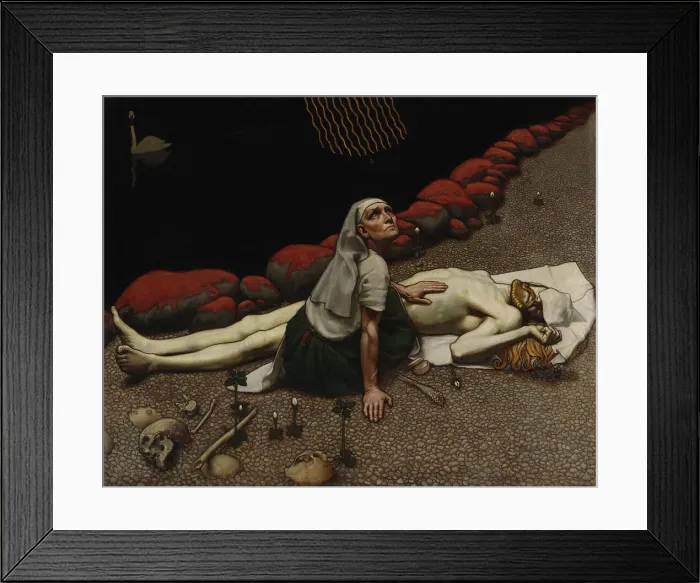 Framed Print : Lemminkäinen's Mother, 1897. Creator: Akseli Gallen-Kallela