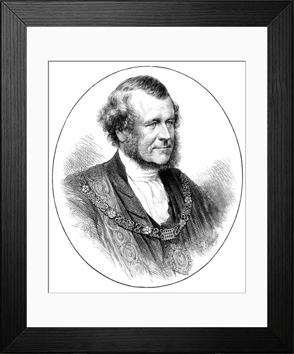 Framed Print : The Right Hon. Sills John Gibbons, the new Lord Mayor of London, 1871. Creator: Unknown Framed Print : The Right Hon. Sills John Gibbons, the new Lord Mayor of London, 1871. Creator: Unknown