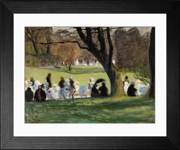 Framed Print : Park Scene from Paris, 1906. Creator: Verner Thome Framed Print : Park Scene from Paris, 1906. Creator: Verner Thome